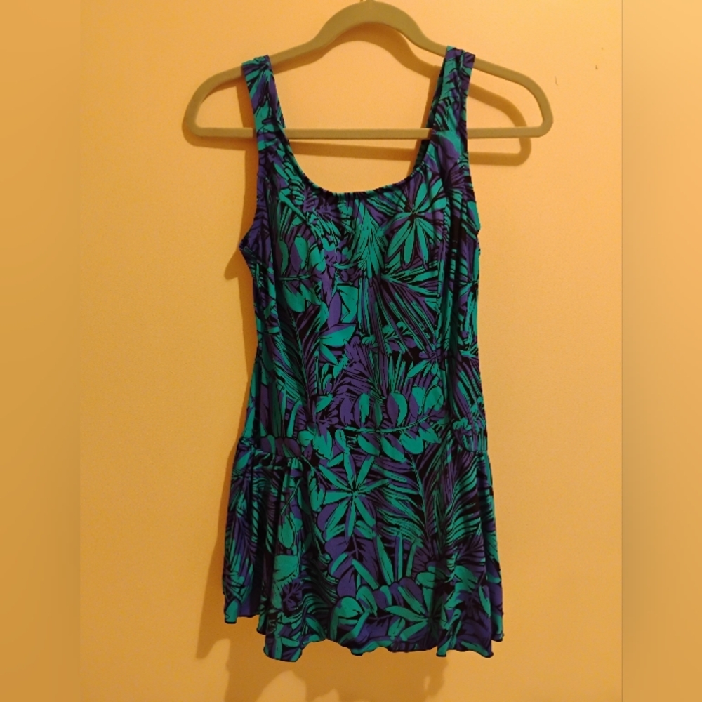 MAXINE OF HOLLYWOOD AZUL SWIMDRESS SIZE 16W - Picture 4 of 13